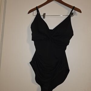 Black One-Piece Swimsuit
